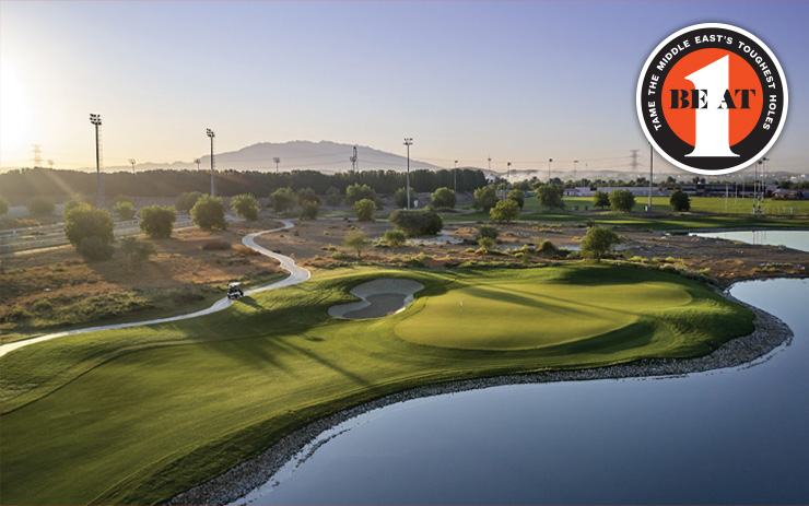 Tame the 10th, stroke index 1, at Al Ain Equestrian, Shooting & Golf Club