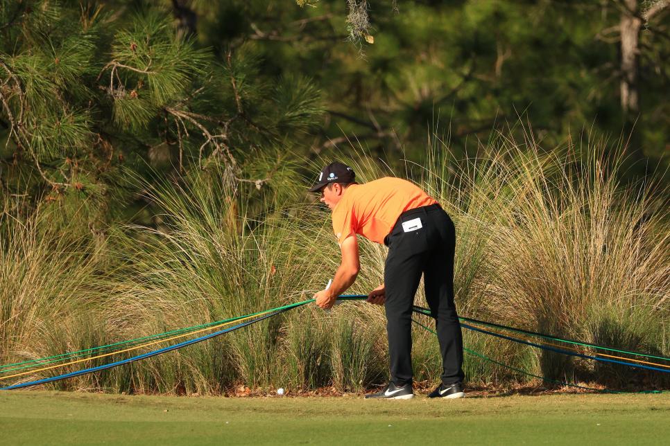 Viktor Hovland says miracle chip at the 13th hole at The Concession was ‘just a guess’