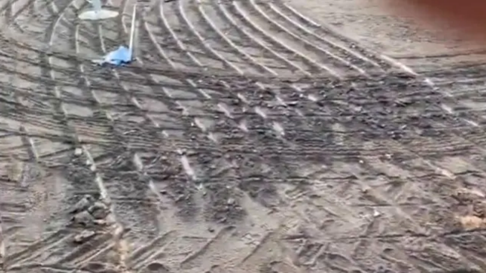 Shocking video shows how a vandal destroyed a golf course, leaving an Australian town in tears