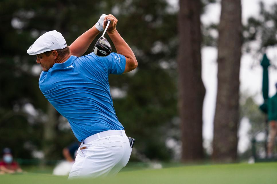 Bryson DeChambeau lurking—and learning—after finally shooting a “par” 67 at Augusta National