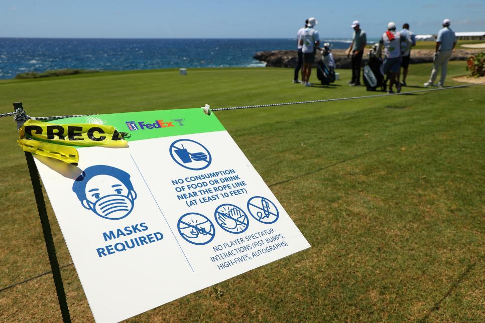 PGA Tour changes COVID-19 testing, health protocols for vaccinated and non-vaccinated players