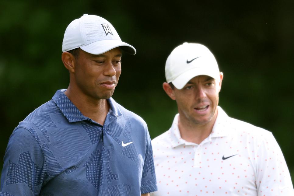 Rory McIlroy told an incredible story about a recent visit to Tiger Woods’ trophy cabinet