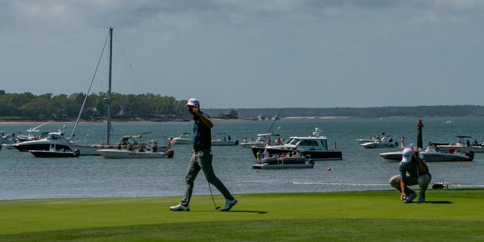 The secret to watching golf from a yacht on Hilton Head? Forget the golf