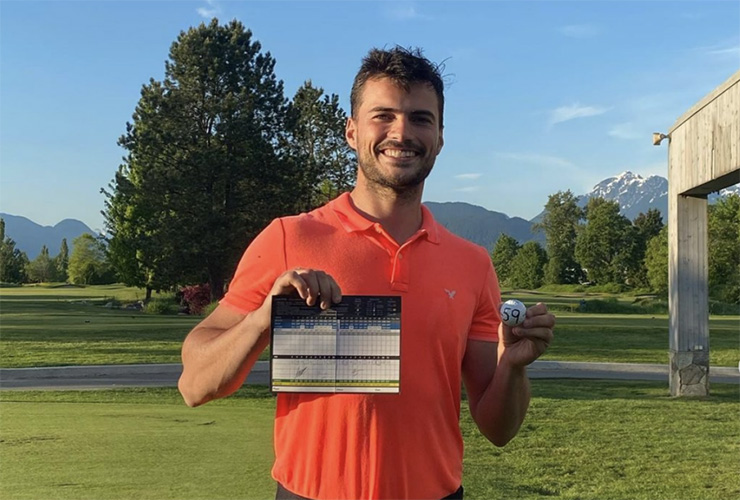 This is it, this is the greatest 59 celebration in golf history