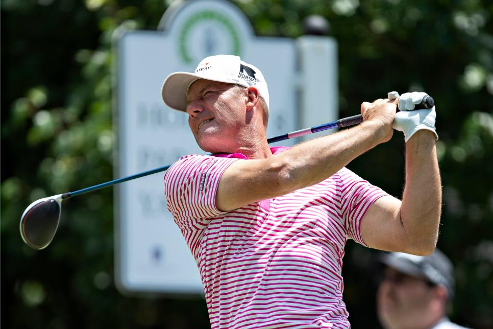 Alex Cejka wins PGA Tour Champions’ first major when Steve Stricker gives him an opening