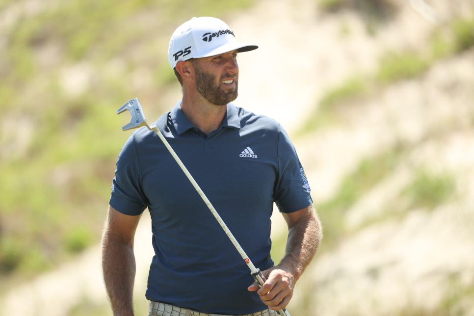 Dustin Johnson has no idea the name of the putter he’s using this week—yep, that sounds about right