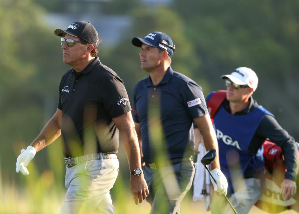 Phil Mickelson and Padraig Harrington are not just happy to be here