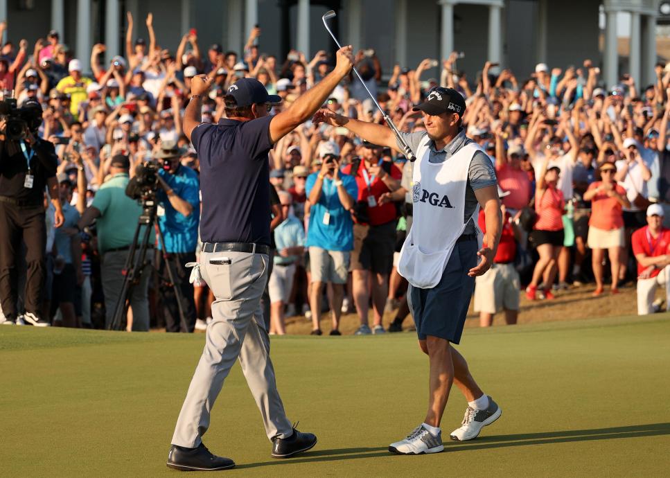 Tim Mickelson’s own sacrifices pay off with brother Phil’s historic win