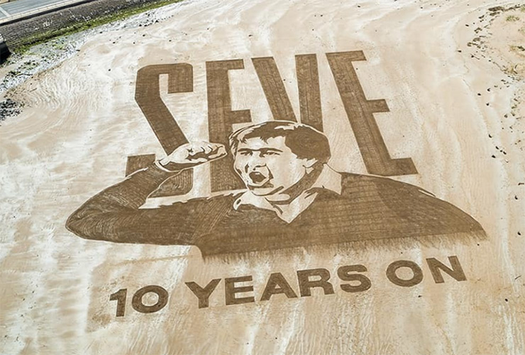 Stunning St. Andrews sand art pays tribute to Seve Ballesteros on 10th anniversary of his death