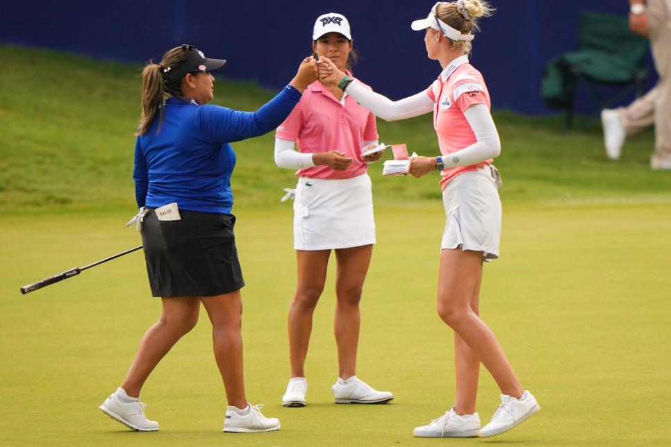 The duel before the duel: Nelly Korda and Lizette Salas overcome their own demons to set up a Sunday showdown