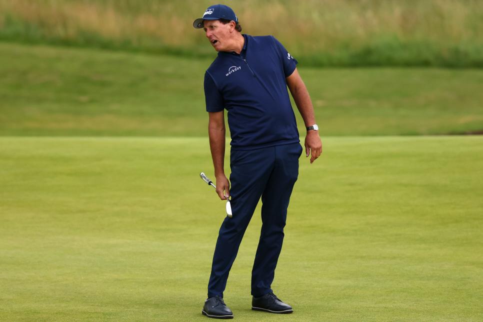 Phil Mickelson’s ugly 80 and other surprises from Round 1 at Royal St George’s