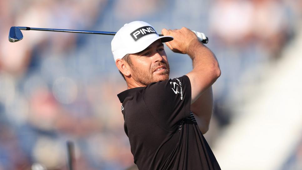 Leader Louis Oosthuizen is predictably serene for his upcoming weekend test