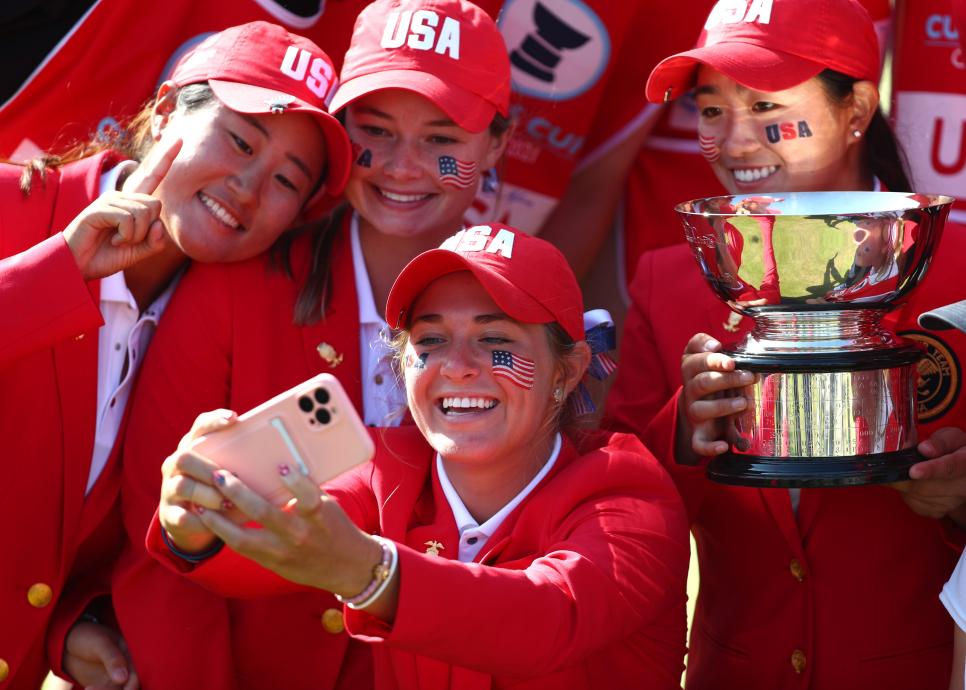 No surprises as the U.S. dominates singles to beat GB&I in Curtis Cup
