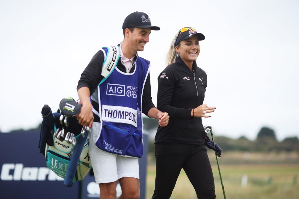 Local caddie has Lexi Thompson finally feeling comfortable with links golf