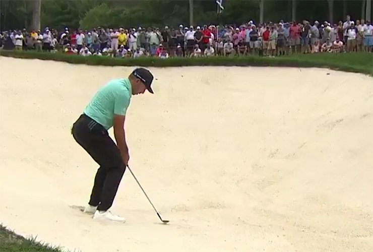 Sergio Garcia picked a really bad time to leave his ball in a bunker … twice