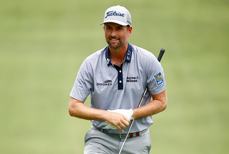 Webb Simpson had a crazy finish to a wild back nine in Wyndham