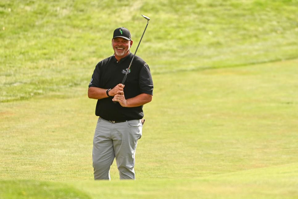 Darren Clarke rallies to win for the third time in this PGA Tour Champions season
