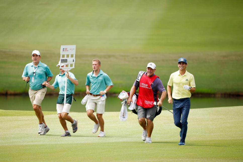 Joaquin Niemann plays Tour Championship final round in 1 hour 53 minutes, gets punked by PGA Tour official