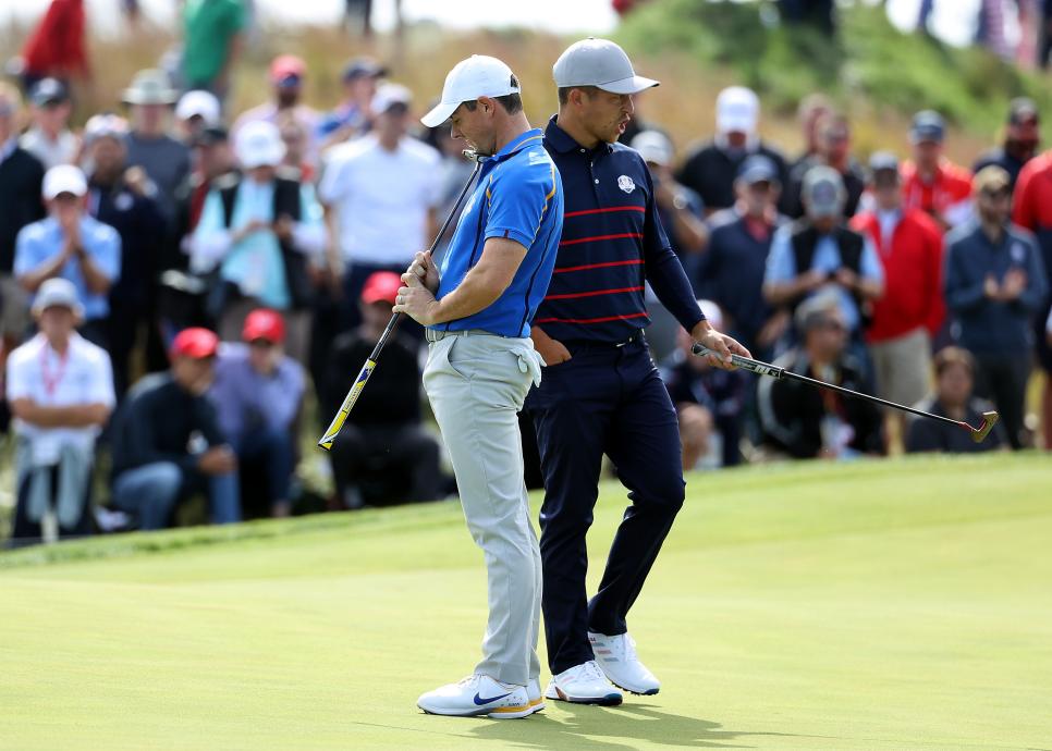 Bryson takes on Sergio and Xander faces Rory in Sunday’s marquee singles matchups