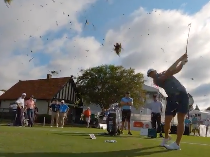 This drone tour of the Tour Championship has the craziest ending ever