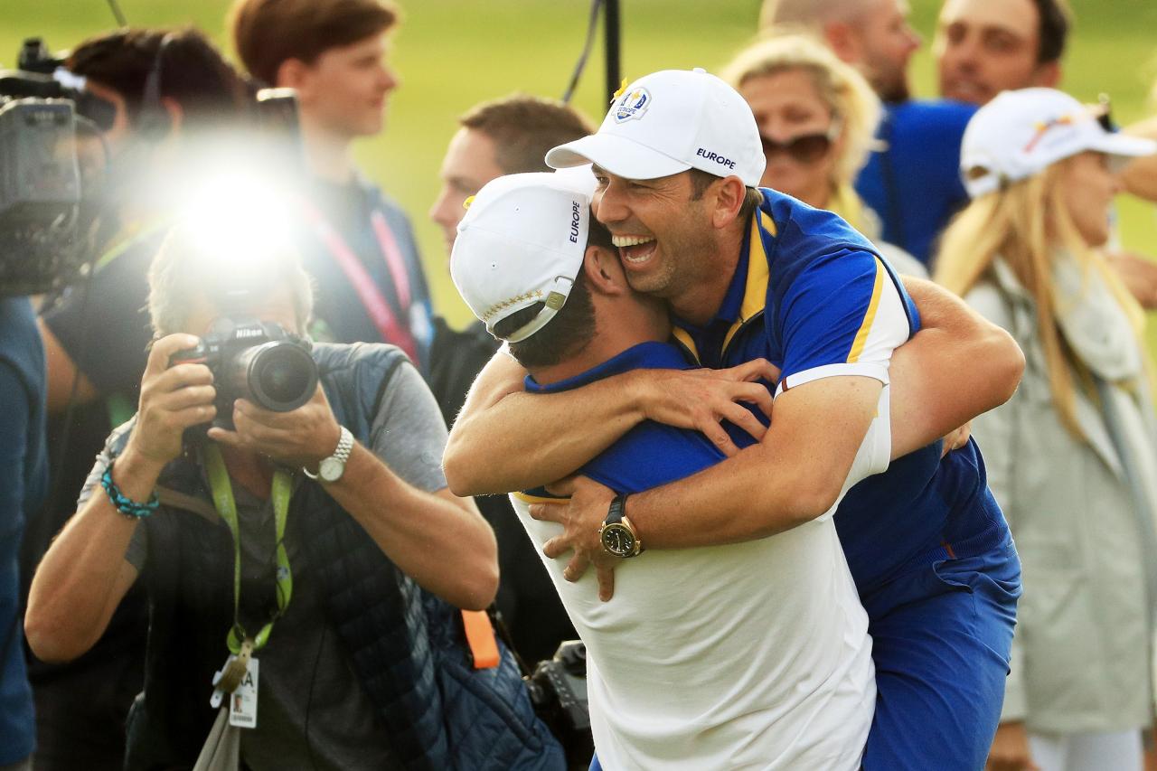 European stalwarts Poulter and Garcia taken as captain’s picks, joined by Lowry