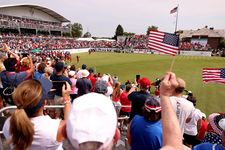 The first tee at the Solheim Cup is one of the best scenes in all of sports