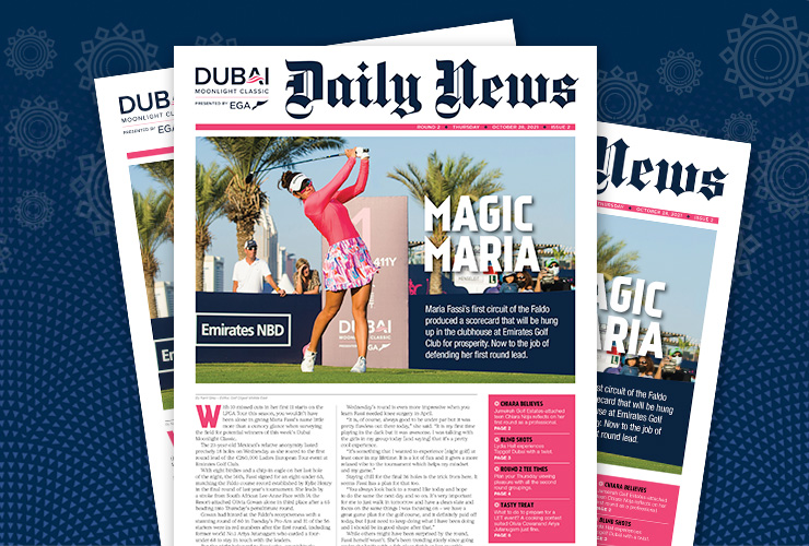 Thursday’s Dubai Moonlight Classic Daily News is FREE here