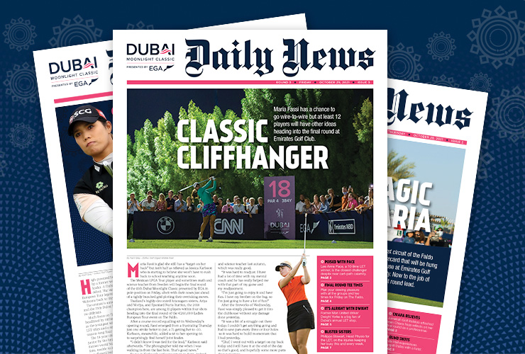 Friday’s Dubai Moonlight Classic Daily News is FREE here