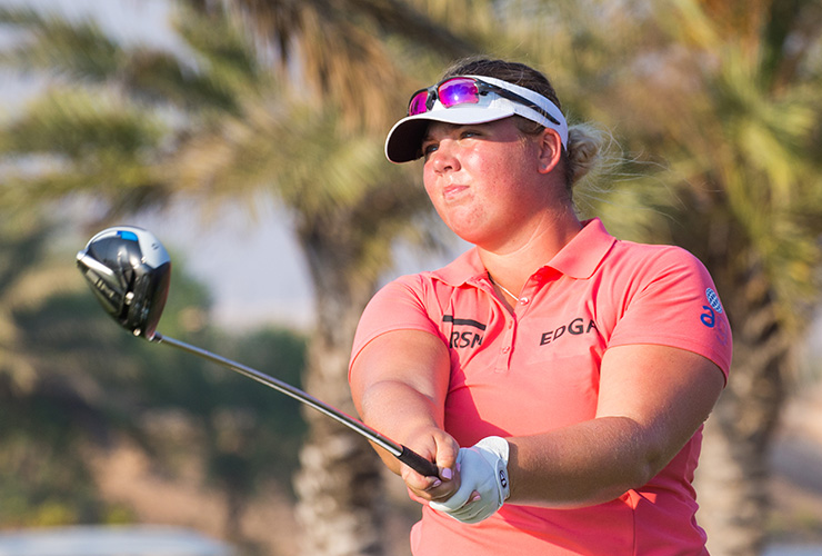 Alice Hewson halfway to wonderland at Saudi Ladies International
