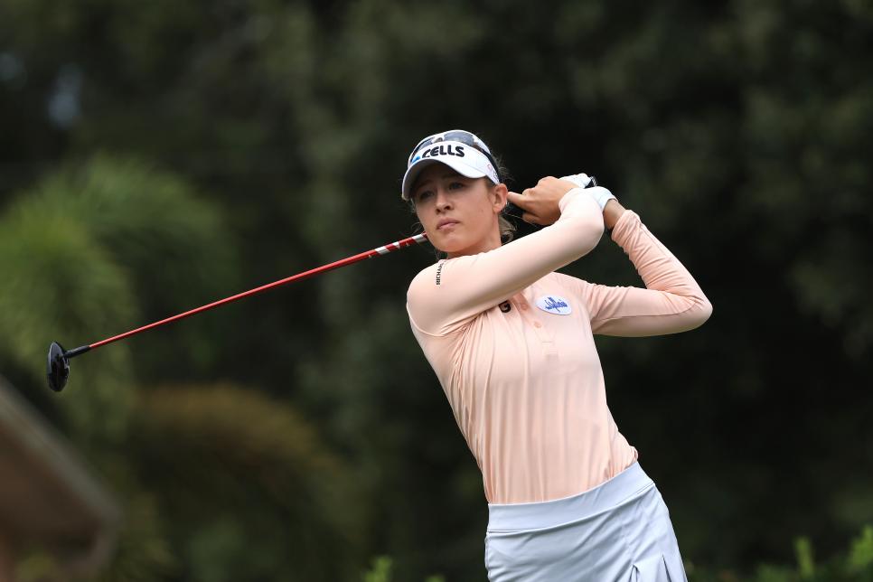 Nelly Korda survives late-round triple(!), wins in a playoff and takes command of the LPGA player-of-the-year race