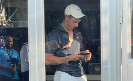 Rory McIlroy gets truly bad break at Euro Tour finale, takes out frustration by tearing his shirt