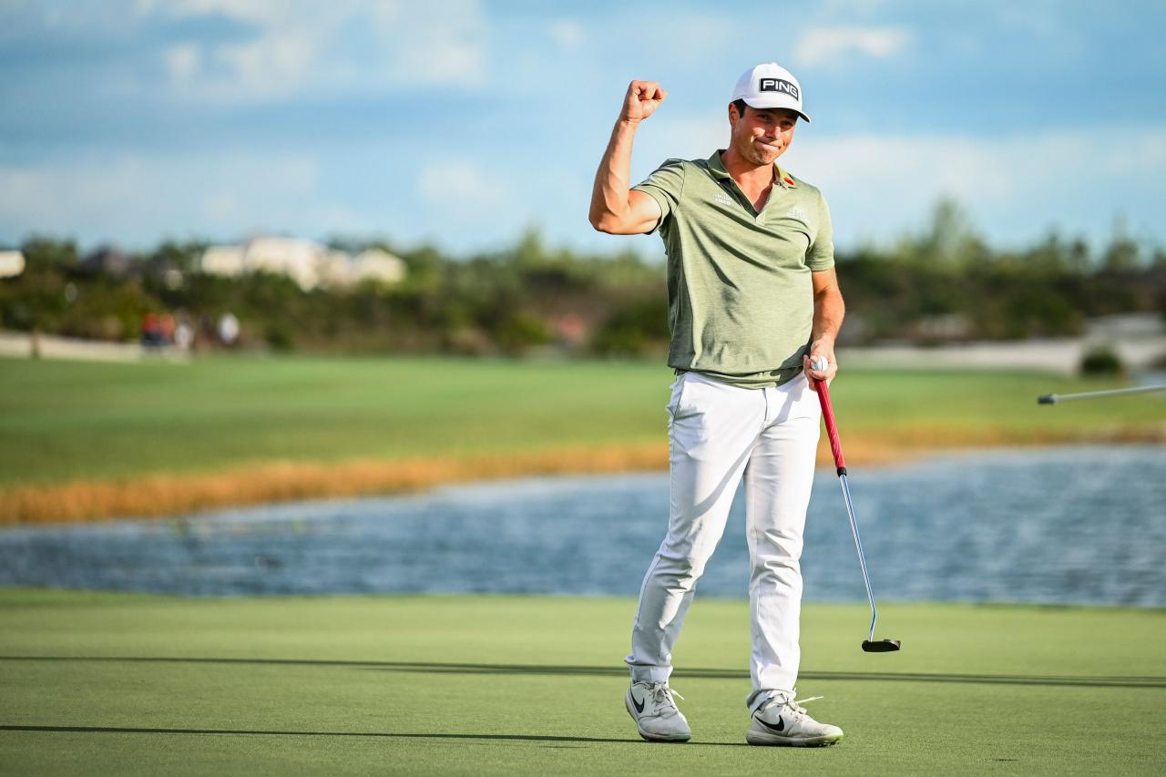 Viktor Hovland cements his status as the Resort Golf King on an unexpectedly chaotic Sunday