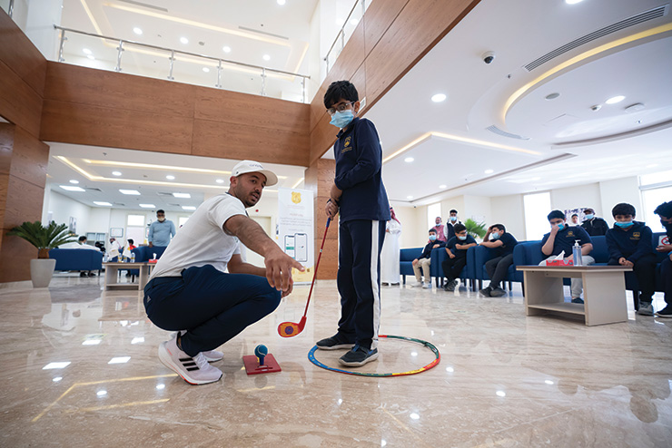 Golf Saudi target schools in dual mission to grow game and raise awareness of Saudi International