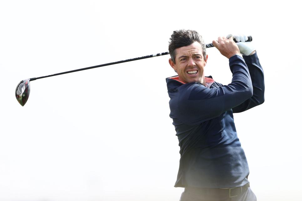 Rory McIlroy likely to make Abu Dhabi cut after late birdie during wild, windy round