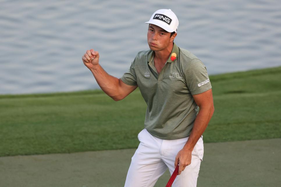 Viktor Hovland keeps piling up wins after taking Dubai title with a wild Sunday charge