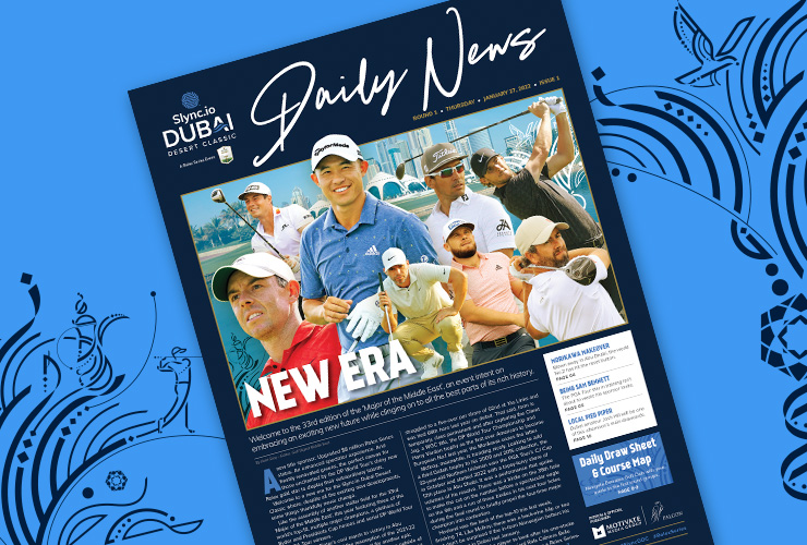 Get your official Slync.io Dubai Desert Classic ‘Daily News’ FREE here