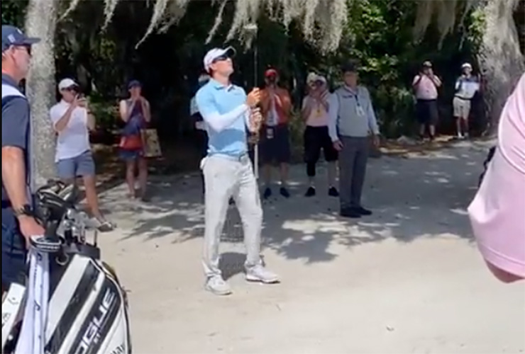 WATCH: Dylan Frittelli in bizarre rules gaffe after hitting a ball midair at RBC Heritage