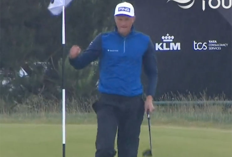 WATCH: Dubai’s Adrian Meronk books spot at Open Championship with ridiculous up-and-down par save