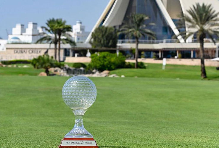 Dubai Golf Trophy: All to play for as pros hold slender advantage after Day 1 at Dubai Creek before EGC showdown on Monday