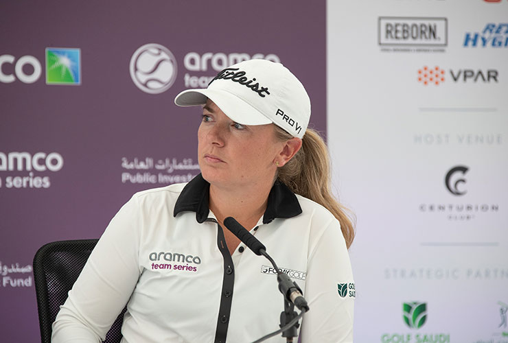Bronte Law calls for elite women’s golf tournaments to run alongside men’s as the Aramco Team Series arrives back in London