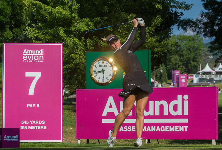 Charley Hull on the charge at Amundi Evian Championship as Ayaka Furue leads Nelly Korda in France