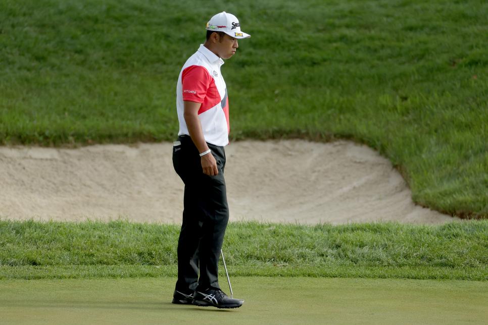 WATCH: PGA Tour — Hideki Matsuyama dumps three in the water, salvages spectacular quadruple bogey, before withdrawing from 3M Open