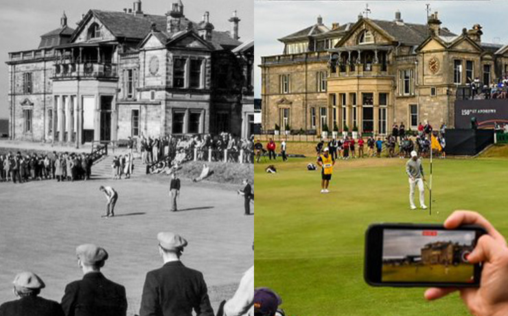 Look: The Open Championship then and now — compare and contrast