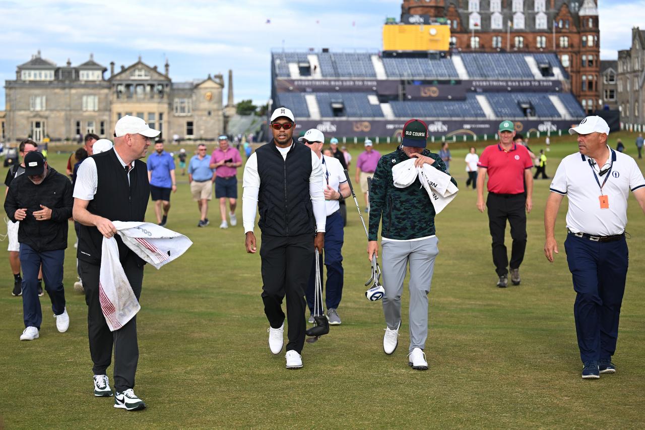 Open Championship 2022: Tiger Woods takes a scouting stroll around St Andrews Old Course