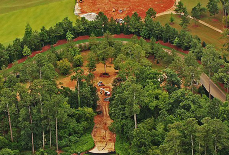 Latest photos of Augusta National’s work on the 13th hole reveal how it could play from a new tee in 2023