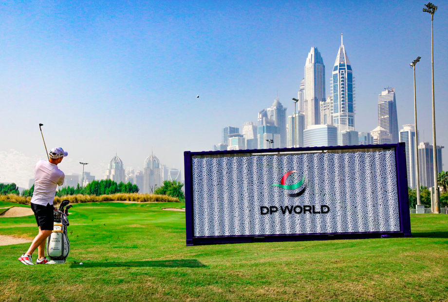 DP World’s globe-trotting golf ball container playing the game forward ahead of DPWTC at Jumeirah Golf Estates