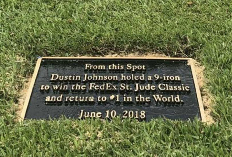 LIV Golf fallout? Theft? Solving the mystery of Dustin Johnson’s missing FedEX Cup plaque at TPC Southwind