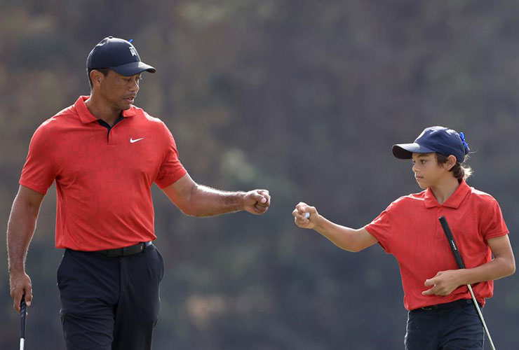 Tiger and Charlie Woods pair up again for PNC Championship