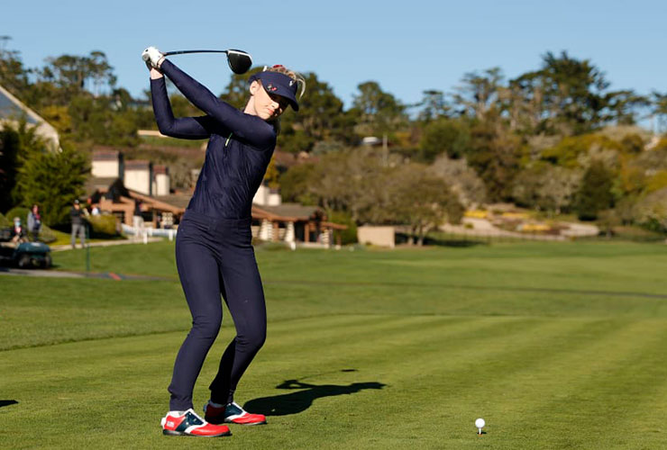 Hollywood star Kathryn Newton joins celebs Ronan Keating and Huey Lewis at Alfred Dunhill Links Championship