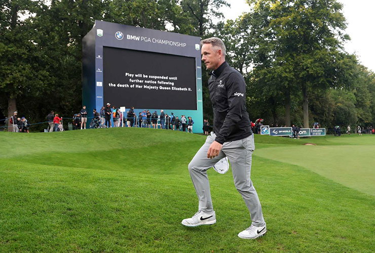 Play suspended at the BMW PGA Championship following death of Queen Elizabeth II